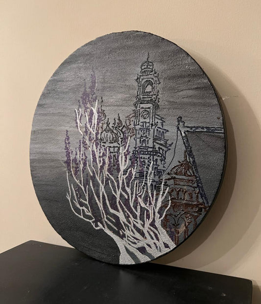 Dusky Night Grey Canvas