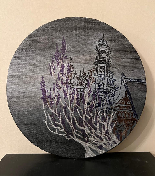 Dusky Night Grey Canvas