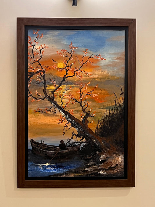 Glowing Sunset Landscape