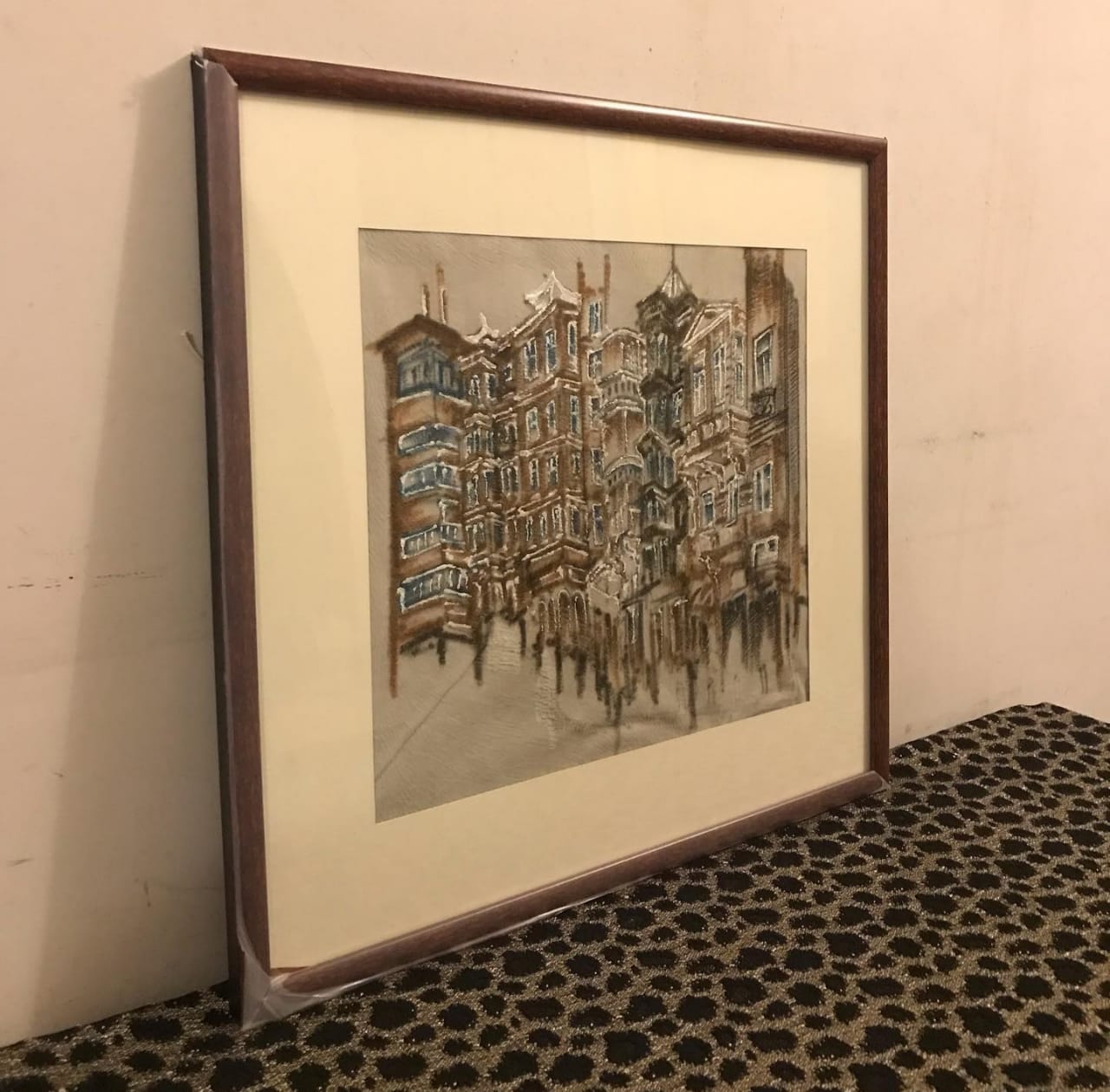Square Framed Abstract Painting